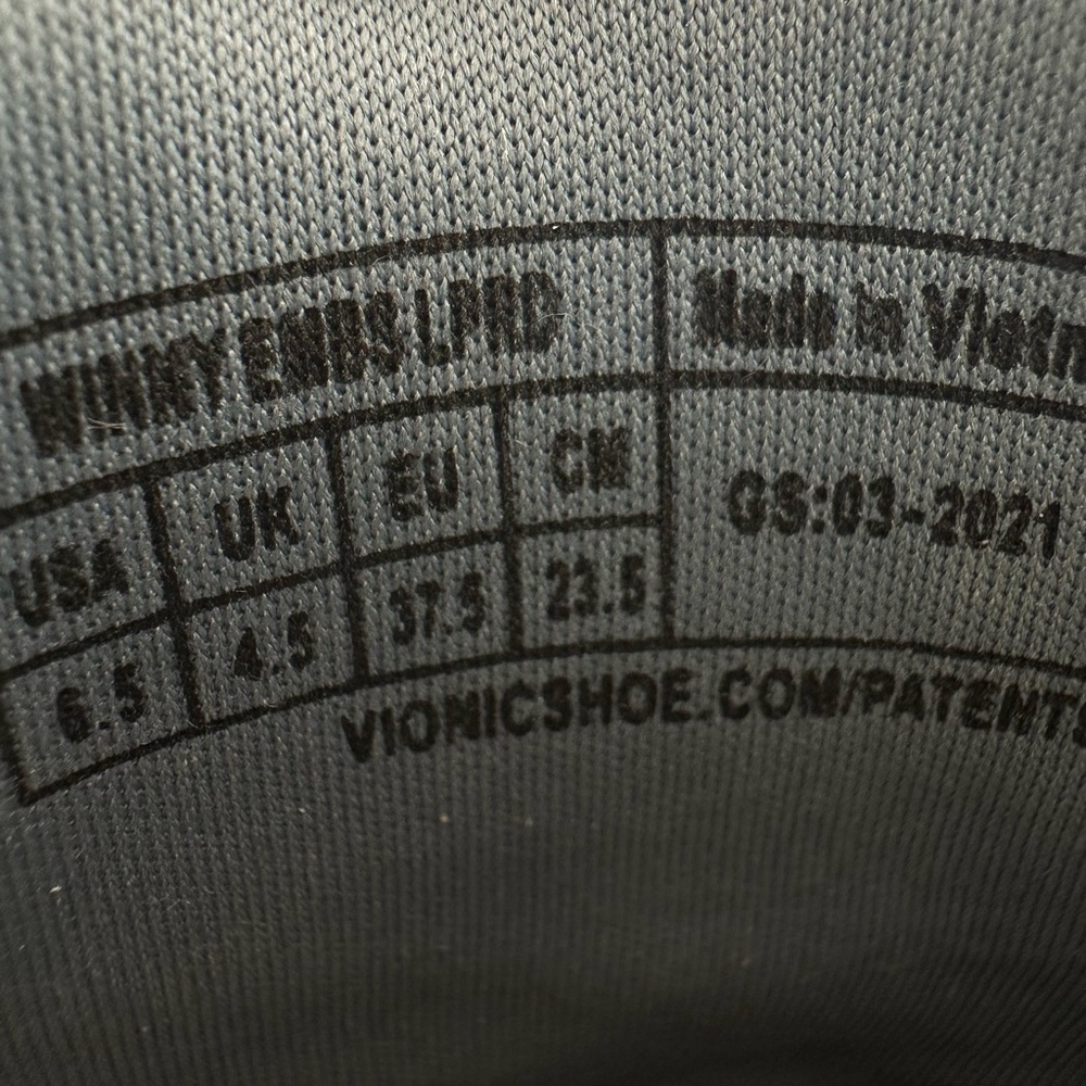 Vionic Women’s Winny Lace up Blue Leather Confort Sneakers Size 6.5 - Picture 7 of 10
